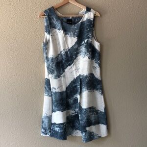 NIC+ZOE Blue and White Seaside Dress Size 10